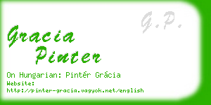 gracia pinter business card