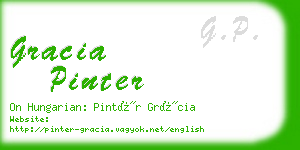gracia pinter business card